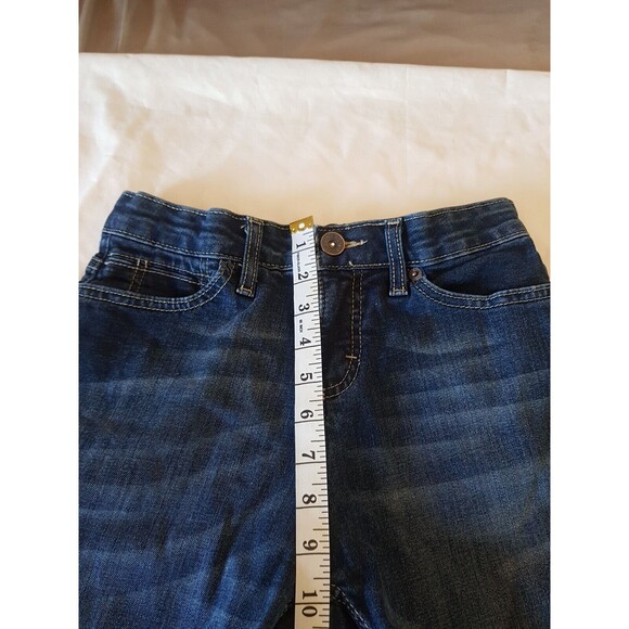 Merona Womens Jeans Size 2 R Comfort No Gap Waistband Stretch Mid Rise Boot Cut - Picture 9 of 11